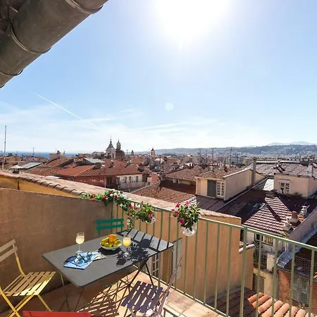 La Croix - F3, Terrasse Vue Panoramique, Vieux-nice Old Town And Terrace