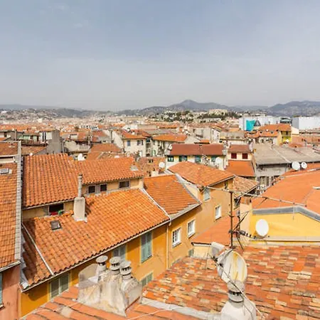 La Croix - F3, Terrasse Vue Panoramique, Vieux-nice Old Town And Terrace Apartman Nizza
